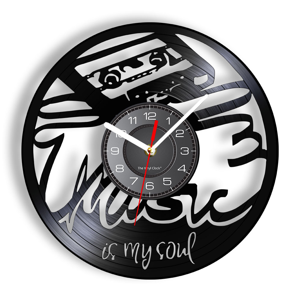 Audio And Music Separate - Horloge murale avec citation inspirante «