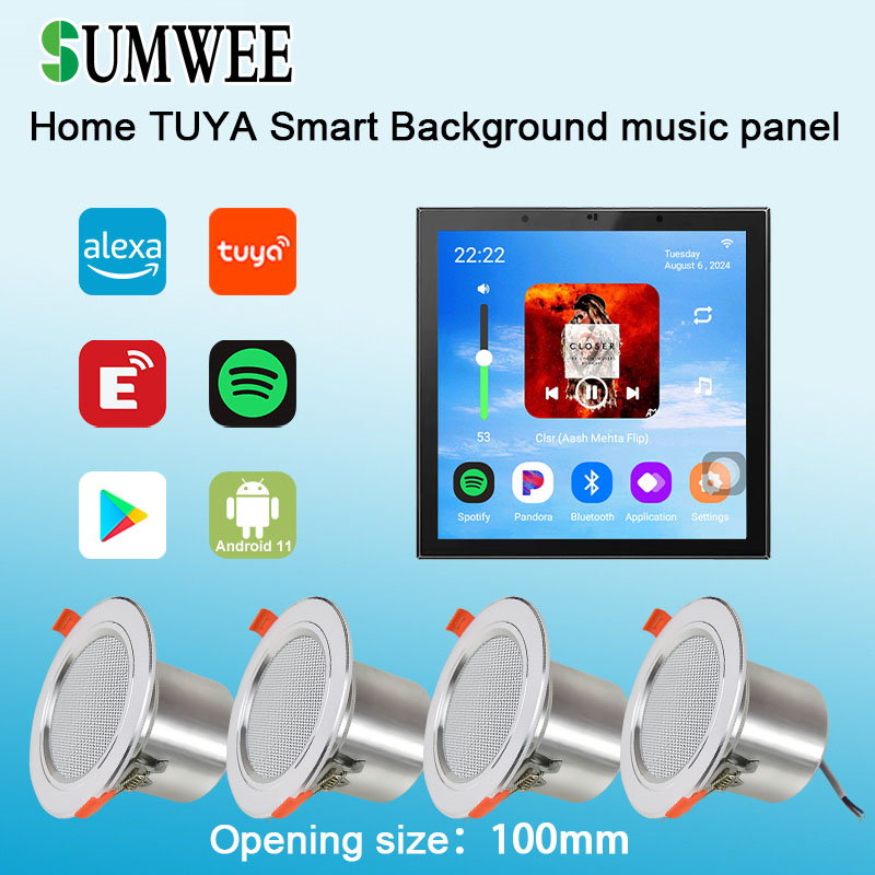 Audio Music Background Free - Amplificateur mural 4 pouces Android 11