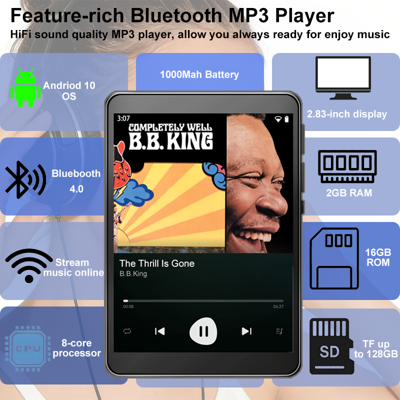 Download Audio Music Player - Lecteur MP3 WiFi Android 10, Spotify,