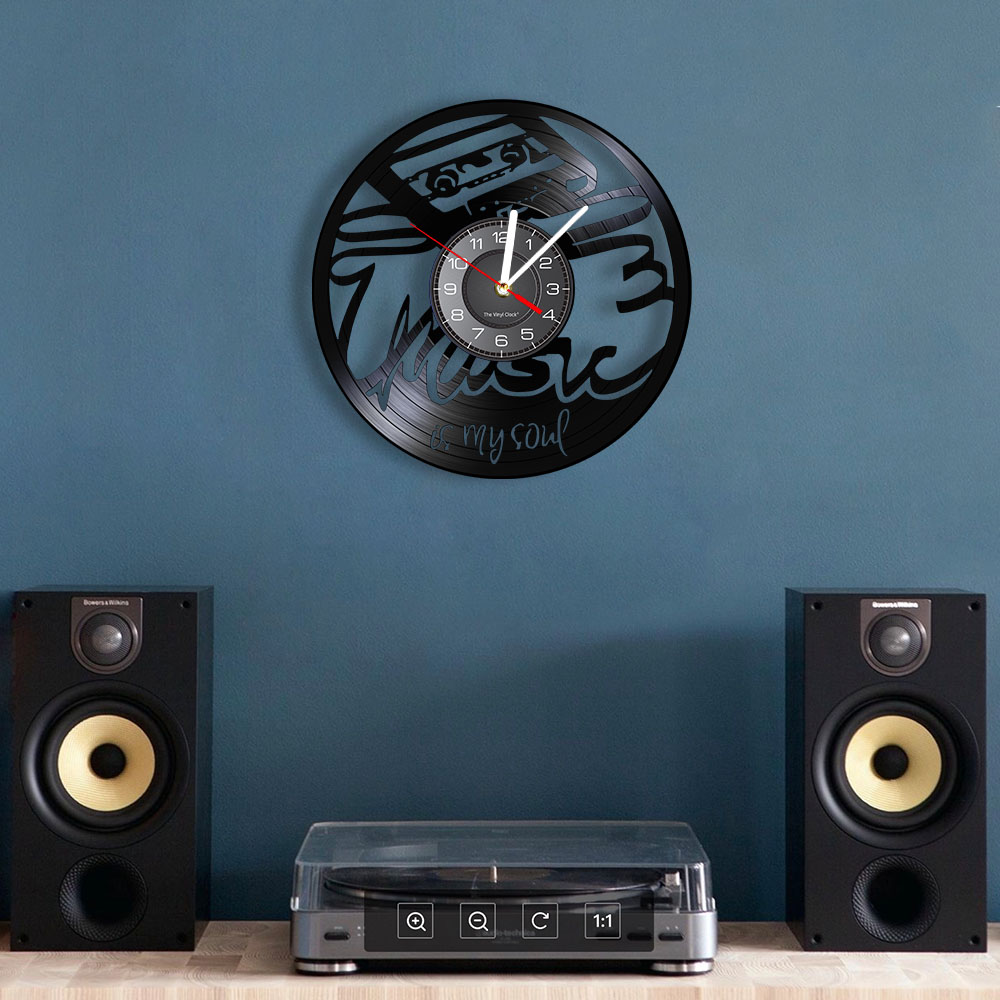 Horloge murale avec citation i - Audio And Music Separate avis et prix