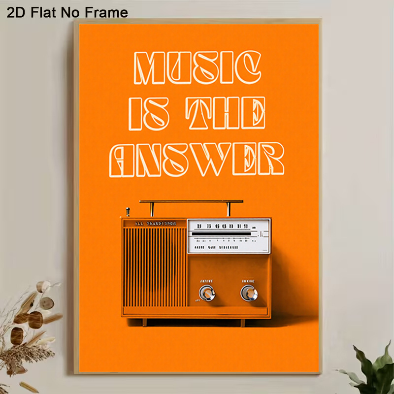 Tableau mural vintage sur toil - Audio Music Background Free avis et prix