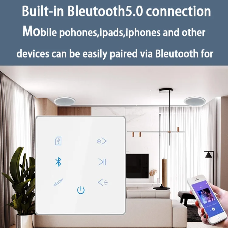 Amplificateur mural Bluetooth, - Audio Music Background Free avis et prix