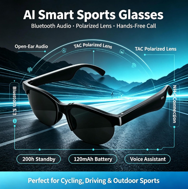 Lunettes de sport intelligente - Audio Music Original avis et prix